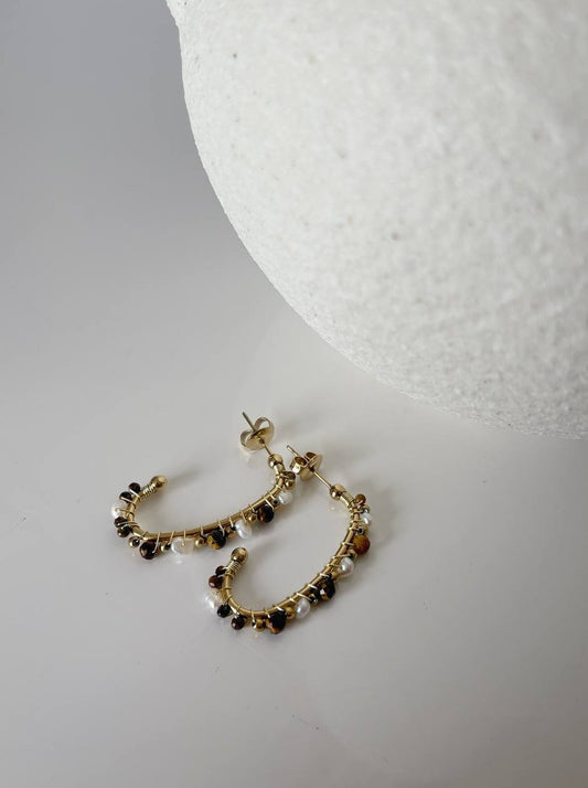 Boucles ABBY marron
